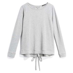 Pink Clover Alberta Lace Up Back Knit Top